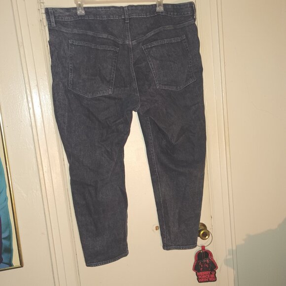 Old Navy High Rise O.G Straight Secret Slim Pockets Jeans Black Size 24 - Picture 5 of 8